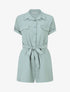Combishort élastiqué uni - Vert d&