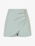 Short uni à boutons décoratifs - Vert d&