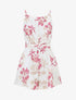 Combishort fleuri à noeud - Vieux rose - 1