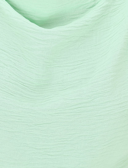 Top asymétrique effet drapé - Vert d&