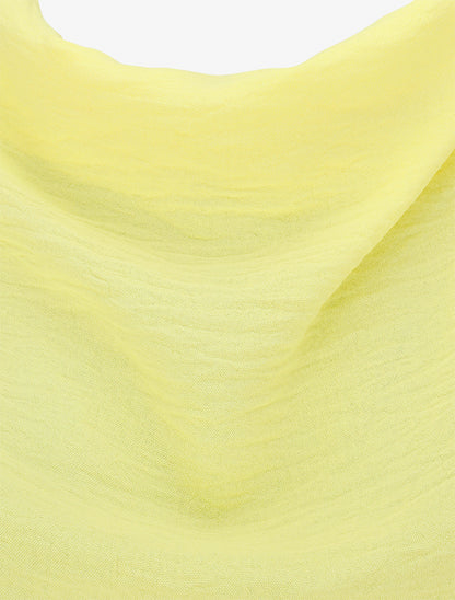 Top asymétrique effet drapé - Jaune - 3