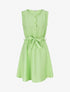 Robe mi-longue coupe évasée - Vert pomme - 1
