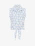 Chemise sans manches à nouer imprimé 70&