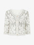 Cardigan uni en crochet - Blanc - 1