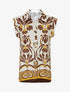 Chemise sans manches imprimé tropical - Marron - 1