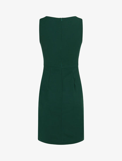 Robe moulante à bande tressée pailletée - Vert sapin - 2