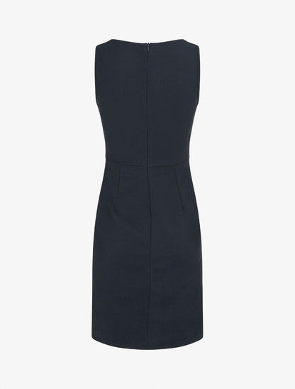 Robe moulante à bande tressée pailletée - Marine - 2