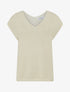 Top irisé à emmanchure basse - Beige - 1
