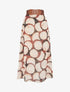 Jupe longue imprimé cercles fantaisies - Noir - 1