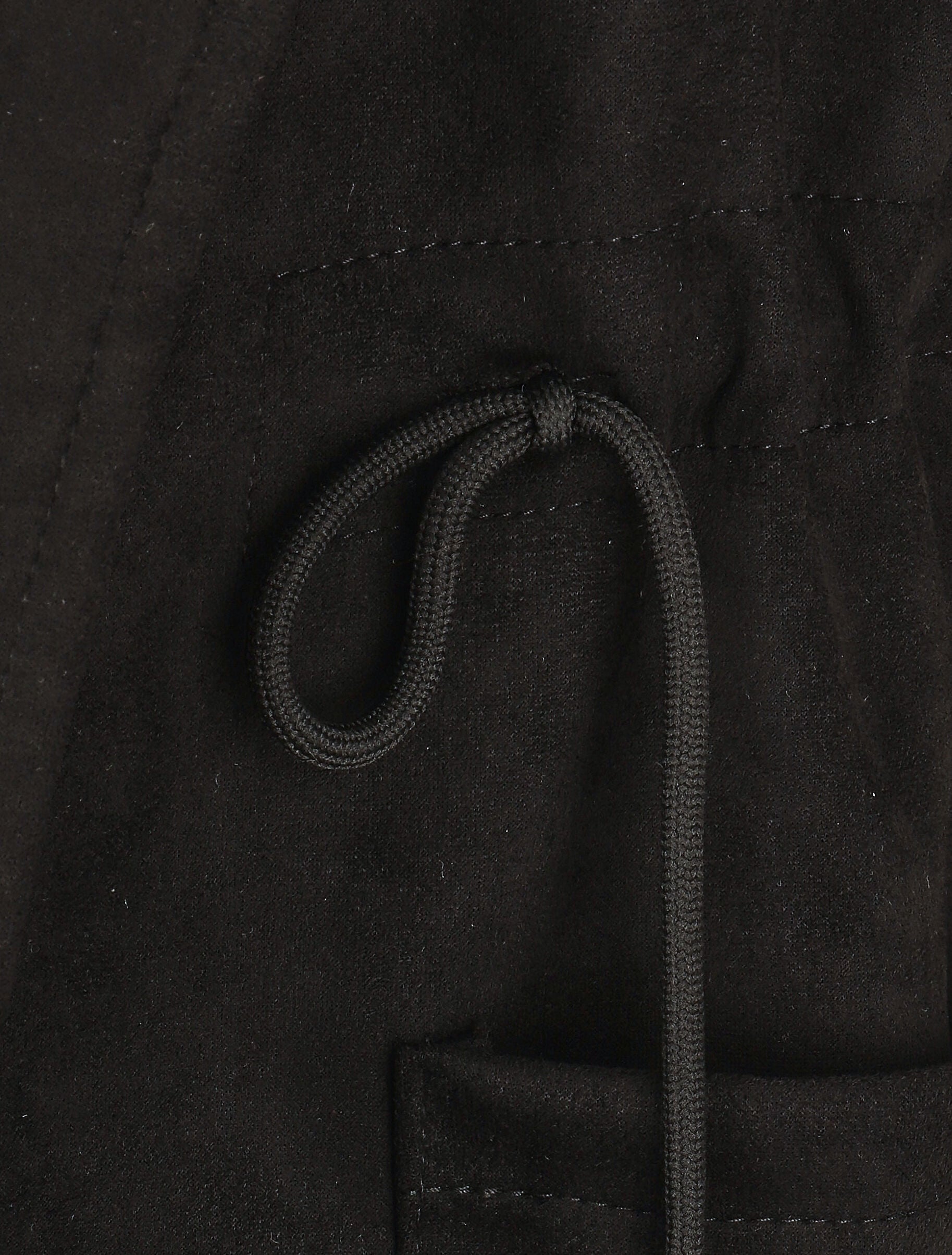 Veste longue en suédine - Noir - 3