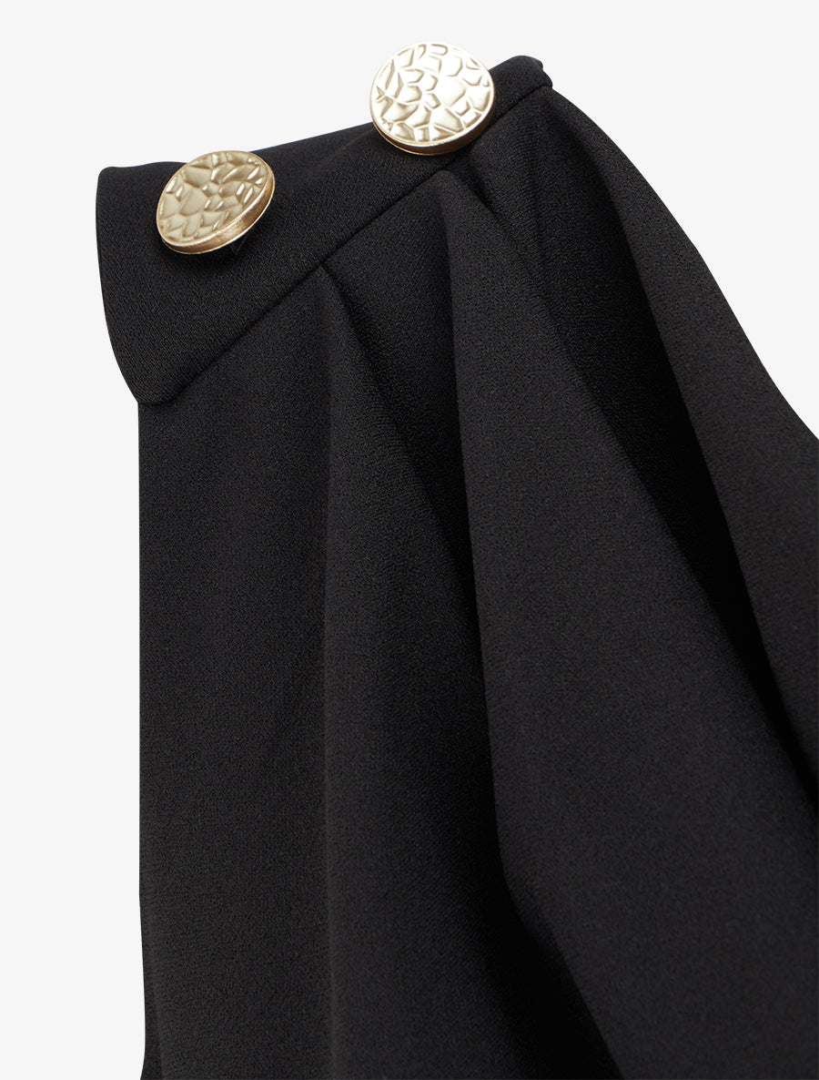 Combinaison sans manches à col bénitier - Noir - 3