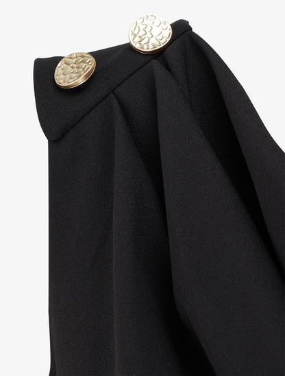 Combinaison sans manches à col bénitier - Noir - 3