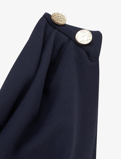 Combinaison sans manches à col bénitier - Marine - 3