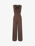 Combinaison sans manches à col bénitier - Marron - 1