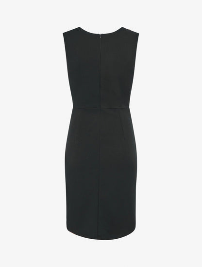 Robe drapé à col bénitier - Noir - 2