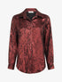 Chemise fluide effet froissé coupe droite - Bordeaux - 1