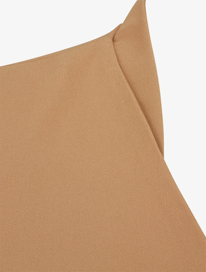 Veste unie à poches décoratives zippées - Beige - 3