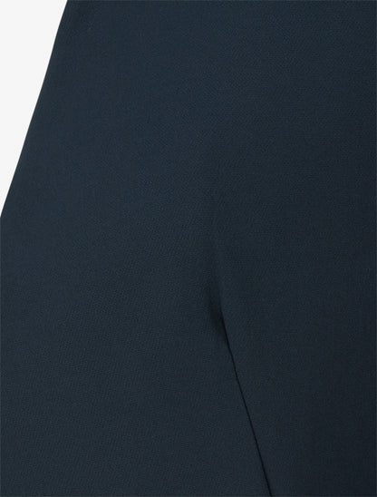 Veste unie à poches décoratives zippées - Marine - 3