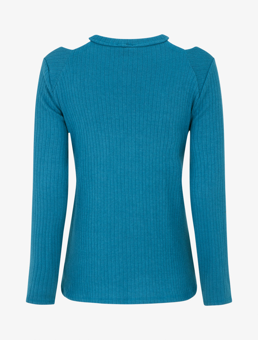 Pull uni croisé trompe l&