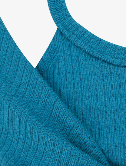 Pull uni croisé trompe l&