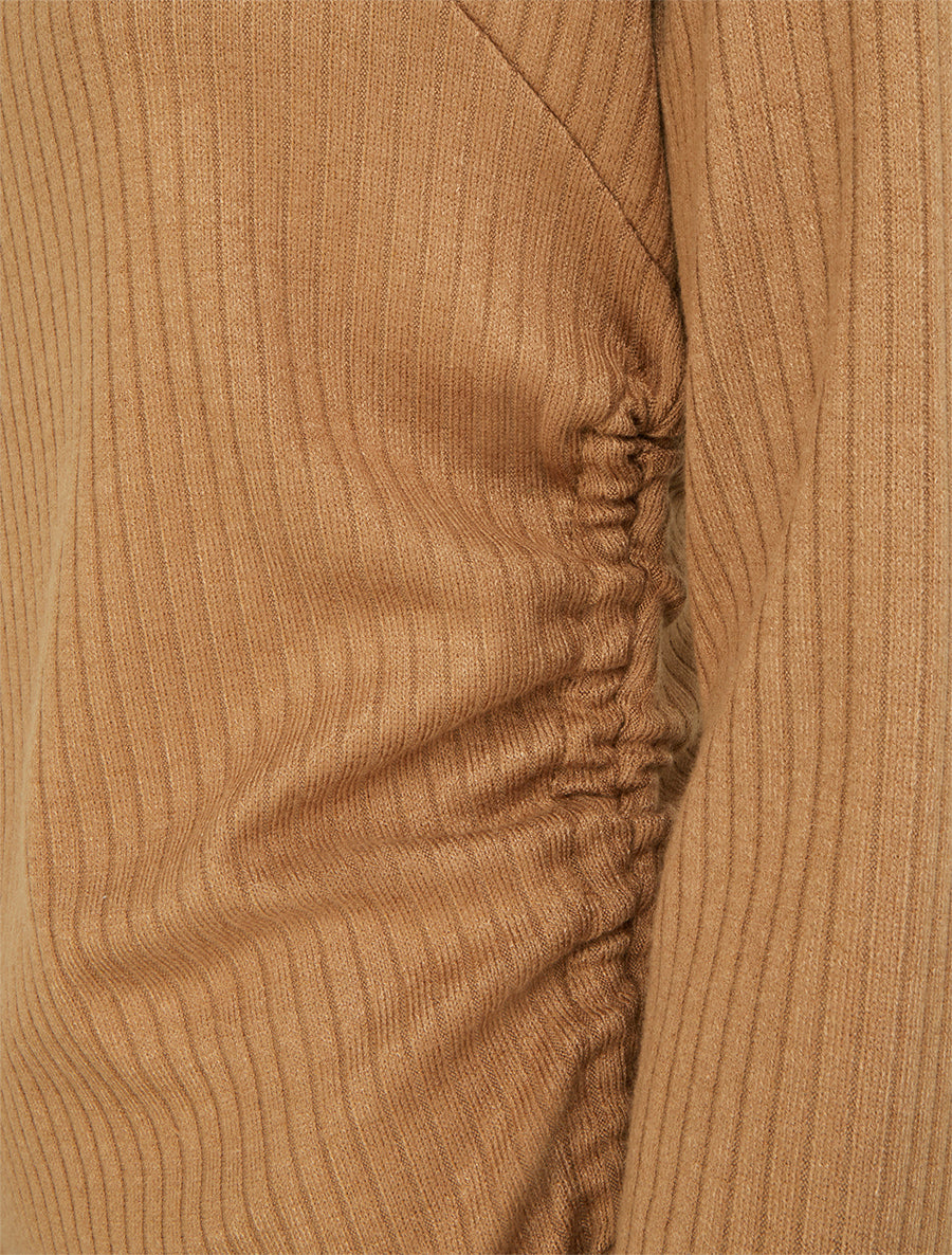 Pull asymétrique et cordons de serrage - Camel - 3