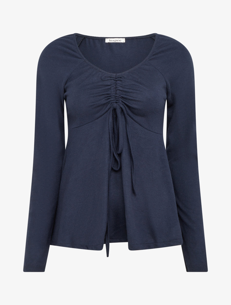 Pull fin à liens de serrage - Marine - 1