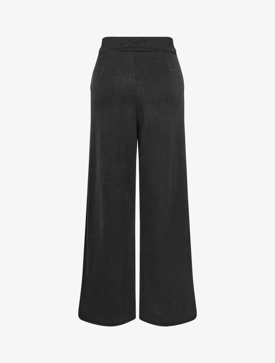 Pantalon à empiècement stylisé - Noir - 2