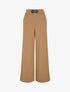 Pantalon à empiècement stylisé - Camel - 1
