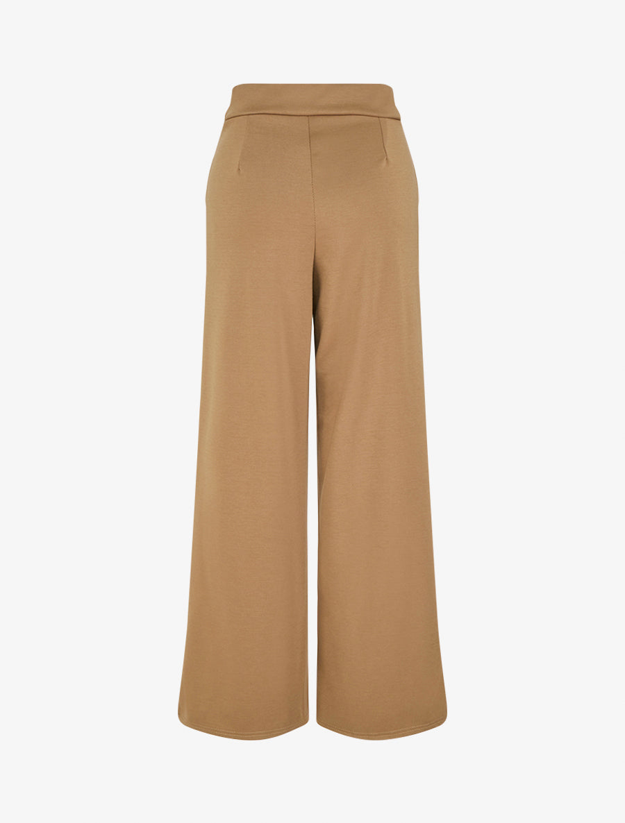 Pantalon à empiècement stylisé - Camel - 2