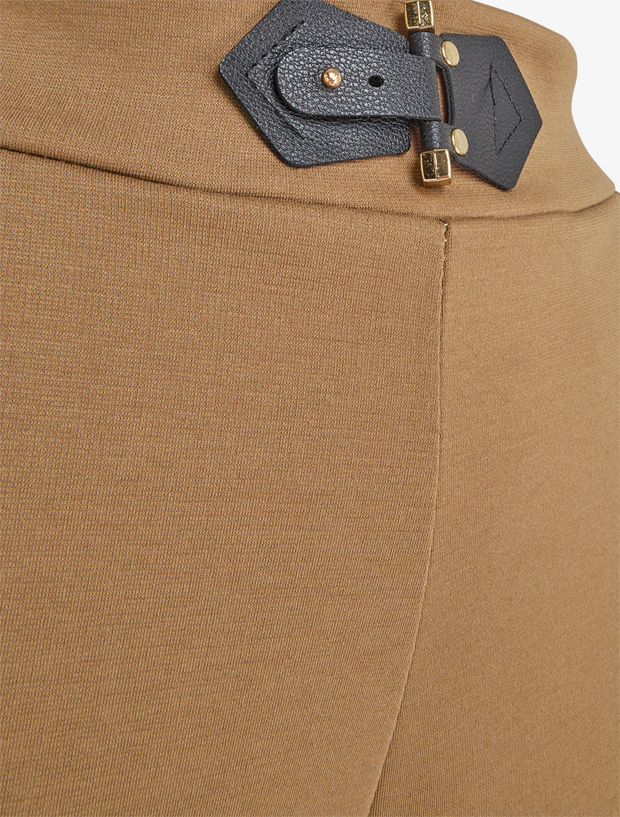 Pantalon à empiècement stylisé - Camel - 3
