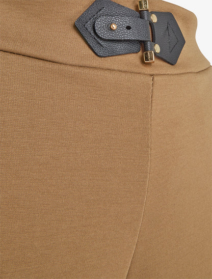 Pantalon à empiècement stylisé - Camel - 3