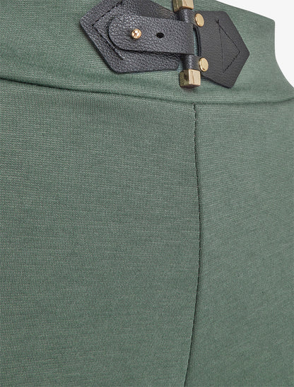 Pantalon à empiècement stylisé - Kaki - 3
