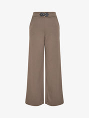 Pantalon à empiècement stylisé - Taupe - 1