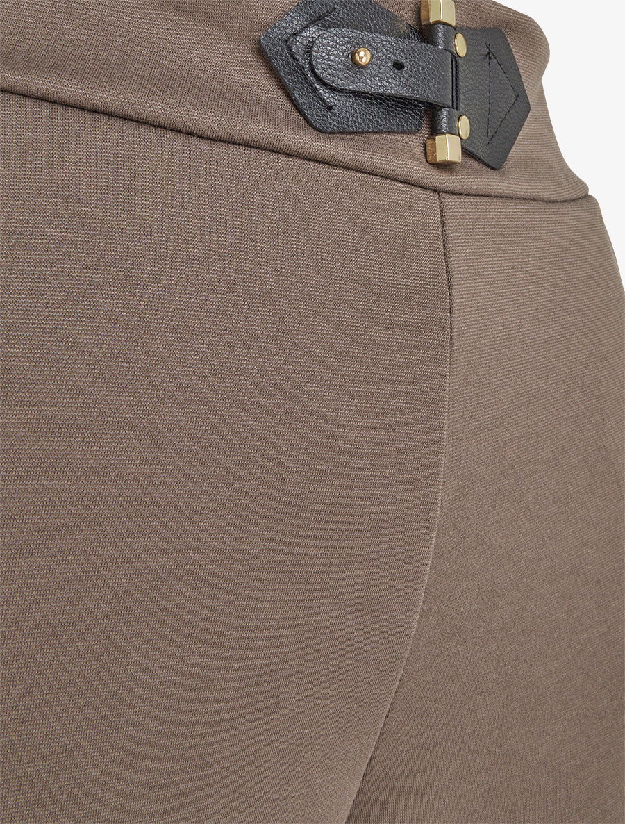 Pantalon à empiècement stylisé - Taupe - 3