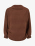 Pull droit à col montant - Marron - 1