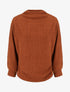 Pull droit à col montant - Terre de sienne - 1