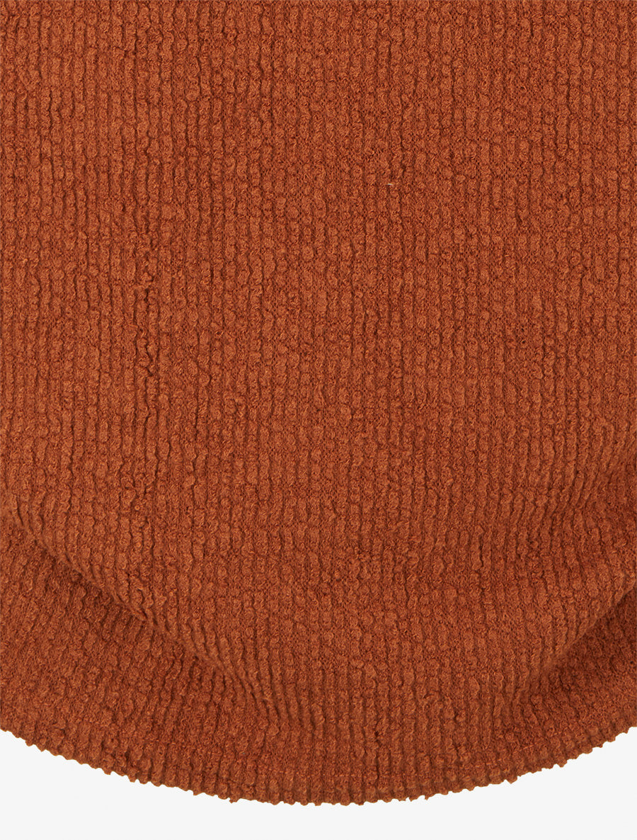 Pull droit à col montant - Terre de sienne - 3