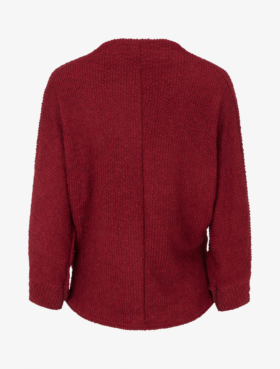 Pull droit à col montant - Bordeaux - 2