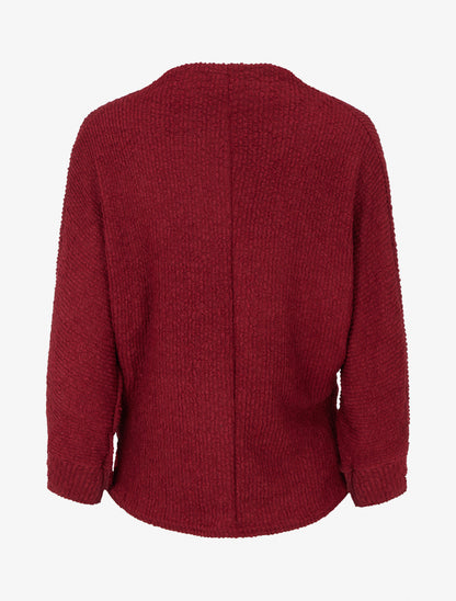 Pull droit à col montant - Bordeaux - 2