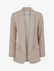Blazer uni à poches décoratives - Taupe