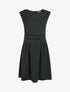 Robe evasée à empiècement torsadé - Noir - 1