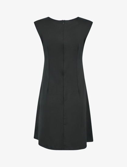 Robe evasée sans manches à boucle - Noir - 2