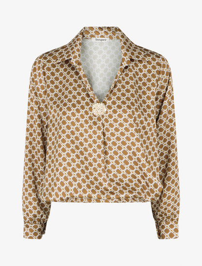Blouse satinée imprimé 70&