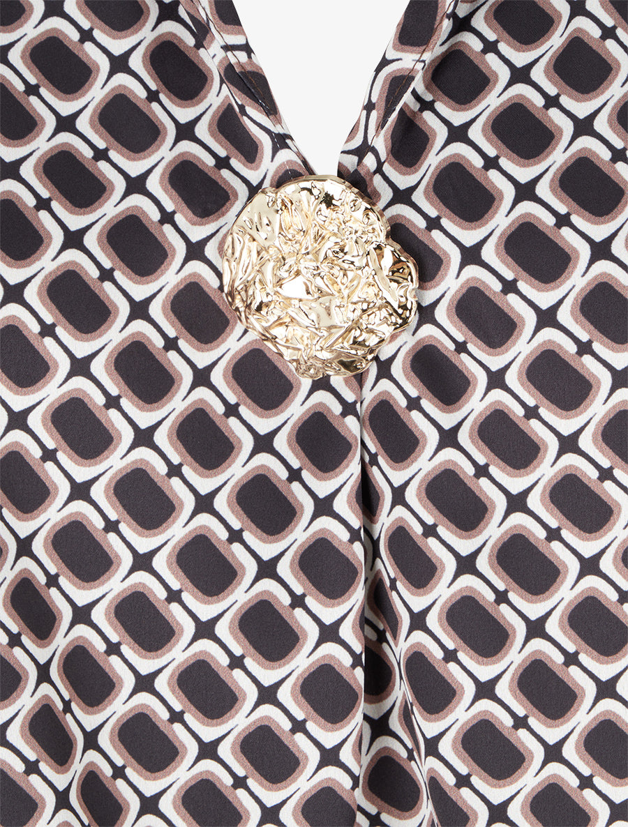 Blouse satinée imprimé 70&