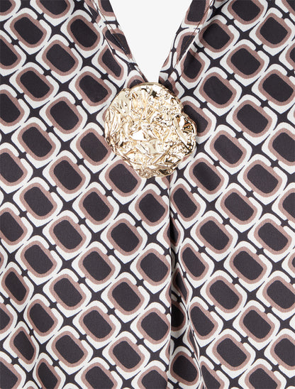 Blouse satinée imprimé 70&