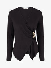 Pull cache-coeur à boucle - Noir - 1