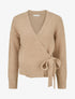Gilet à nouer à détail irisé - Camel clair - 1