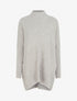 Poncho asymétrique à col montant - Taupe - 1