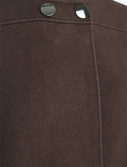 Cardigan uni à deux boutons - Marron - 3