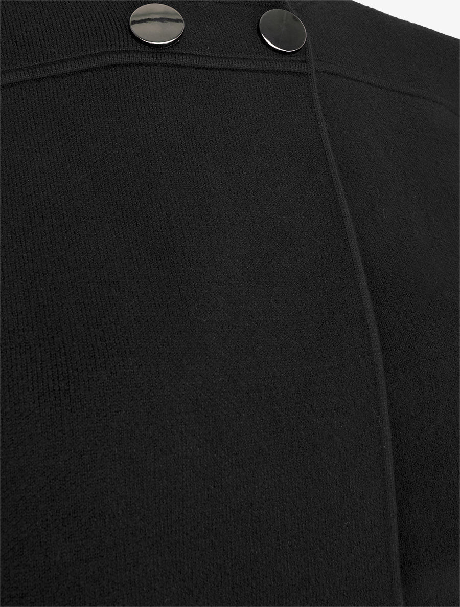 Cardigan uni à deux boutons - Noir - 3